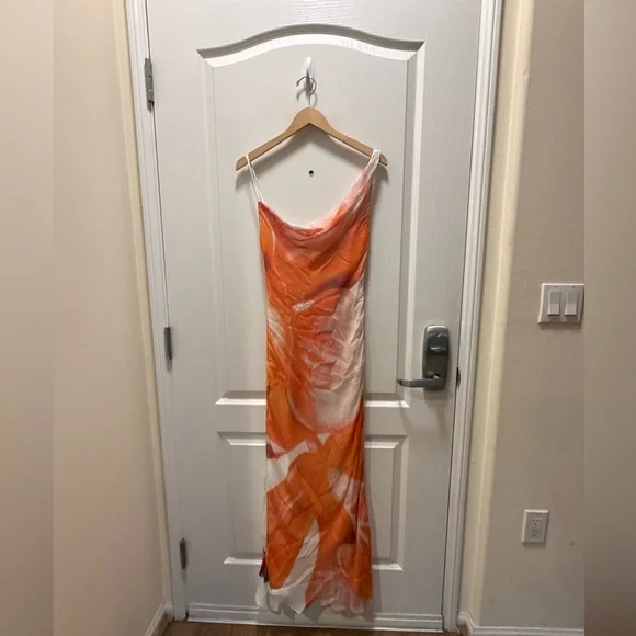 significant Other Coira Maxi Dress in Tangerine Bloom Orange Size 4 NWT - Picture 5 of 7